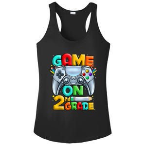 Game On 2nd Grade Back To School 2nd Grade Level Unlocked Ladies PosiCharge Competitor Racerback Tank