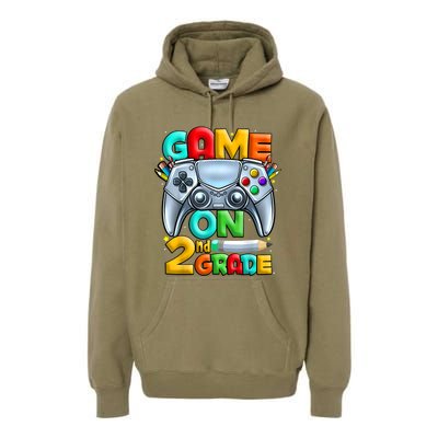 Game On 2nd Grade Back To School 2nd Grade Level Unlocked Premium Hoodie