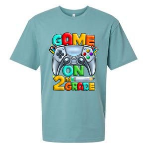 Game On 2nd Grade Back To School 2nd Grade Level Unlocked Sueded Cloud Jersey T-Shirt