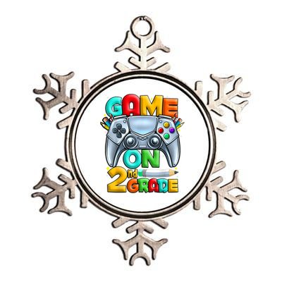 Game On 2nd Grade Back To School 2nd Grade Level Unlocked Metallic Star Ornament