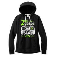 Game On 2nd Grade Back To School Funny Gamer Women's Fleece Hoodie