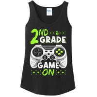 Game On 2nd Grade Back To School Funny Gamer Ladies Essential Tank