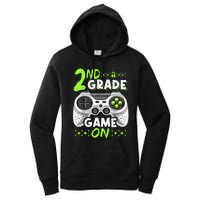 Game On 2nd Grade Back To School Funny Gamer Women's Pullover Hoodie