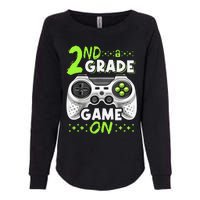 Game On 2nd Grade Back To School Funny Gamer Womens California Wash Sweatshirt