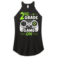 Game On 2nd Grade Back To School Funny Gamer Women's Perfect Tri Rocker Tank