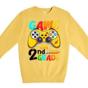 Game On 2nd Grade Back To School Gamer Premium Crewneck Sweatshirt