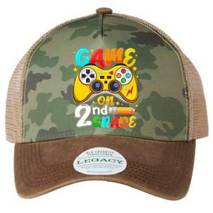 Game On 2nd Grade Back To School Gamer Legacy Tie Dye Trucker Hat