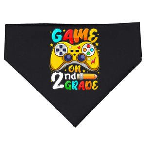 Game On 2nd Grade Back To School Gamer USA-Made Doggie Bandana