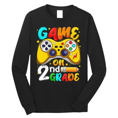 Game On 2nd Grade Back To School Gamer Long Sleeve Shirt