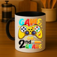 Game On 2nd Grade Back To School Gamer Mug