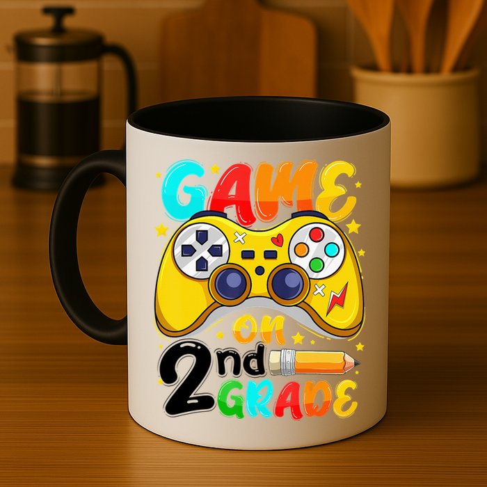 Game On 2nd Grade Back To School Gamer Mug