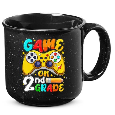 Game On 2nd Grade Back To School Gamer 15oz Campfire Ceramic Mug