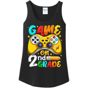 Game On 2nd Grade Back To School Gamer Ladies Essential Tank