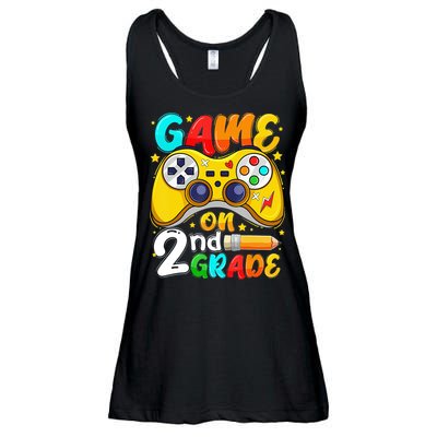 Game On 2nd Grade Back To School Gamer Ladies Essential Flowy Tank