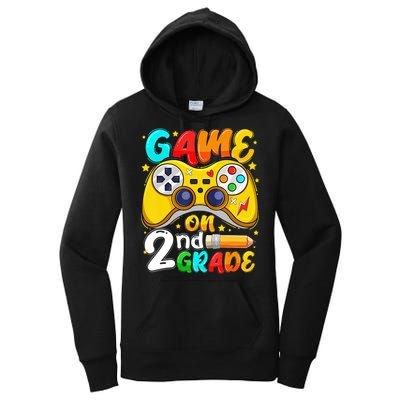 Game On 2nd Grade Back To School Gamer Women's Pullover Hoodie