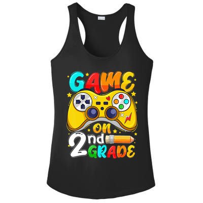 Game On 2nd Grade Back To School Gamer Ladies PosiCharge Competitor Racerback Tank