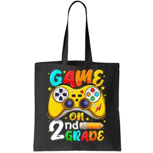 Game On 2nd Grade Back To School Gamer Tote Bag