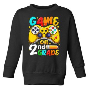 Game On 2nd Grade Back To School Gamer Toddler Sweatshirt