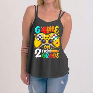 Game On 2nd Grade Back To School Gamer Women's Strappy Tank