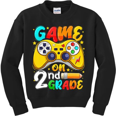Game On 2nd Grade Back To School Gamer Kids Sweatshirt