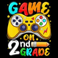 Game On 2nd Grade Back To School Gamer Full Zip Hoodie