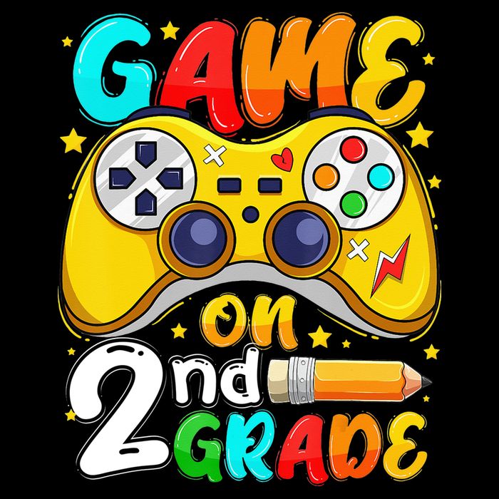 Game On 2nd Grade Back To School Gamer Full Zip Hoodie