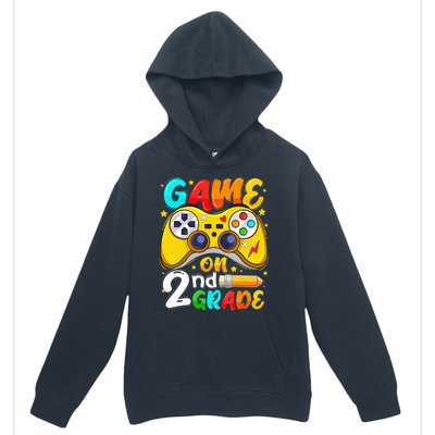 Game On 2nd Grade Back To School Gamer Urban Pullover Hoodie