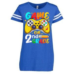 Game On 2nd Grade Back To School Gamer Enza Ladies Jersey Football T-Shirt