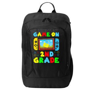 Game On 2nd Grade Back To School Funny Gamer City Backpack