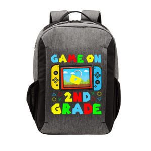 Game On 2nd Grade Back To School Funny Gamer Vector Backpack