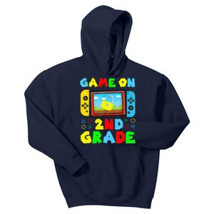 Game On 2nd Grade Back To School Funny Gamer Kids Hoodie