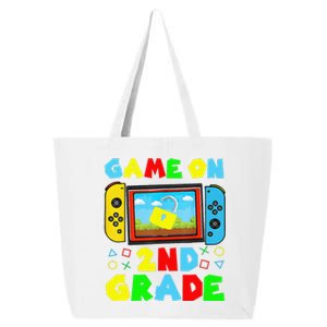 Game On 2nd Grade Back To School Funny Gamer 25L Jumbo Tote