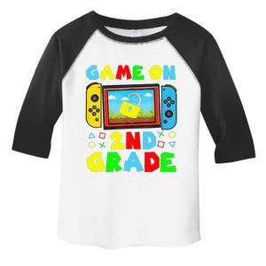 Game On 2nd Grade Back To School Funny Gamer Toddler Fine Jersey T-Shirt