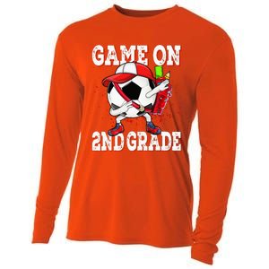 Game On 2nd Grade Soccer Dabbing Retro Player Backpack Cooling Performance Long Sleeve Crew