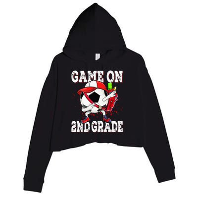 Game On 2nd Grade Soccer Dabbing Retro Player Backpack Crop Fleece Hoodie