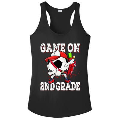 Game On 2nd Grade Soccer Dabbing Retro Player Backpack Ladies PosiCharge Competitor Racerback Tank