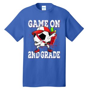 Game On 2nd Grade Soccer Dabbing Retro Player Backpack Tall T-Shirt