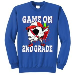 Game On 2nd Grade Soccer Dabbing Retro Player Backpack Tall Sweatshirt