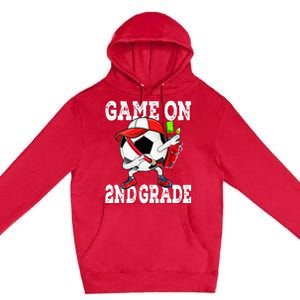 Game On 2nd Grade Soccer Dabbing Retro Player Backpack Premium Pullover Hoodie