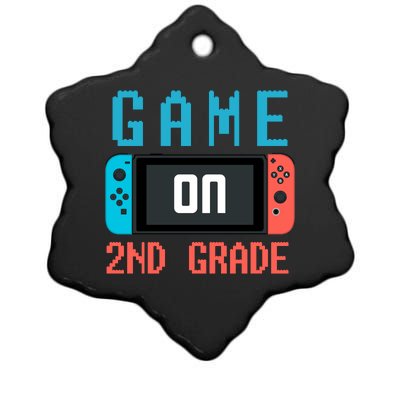 Game On 2nd Grade Ceramic Star Ornament