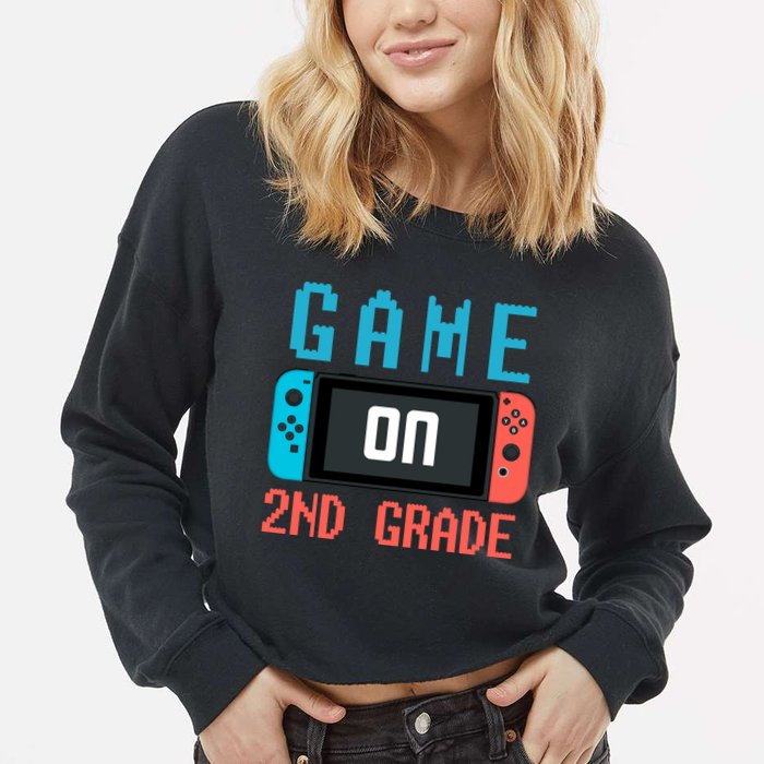 Game On 2nd Grade Cropped Pullover Crew