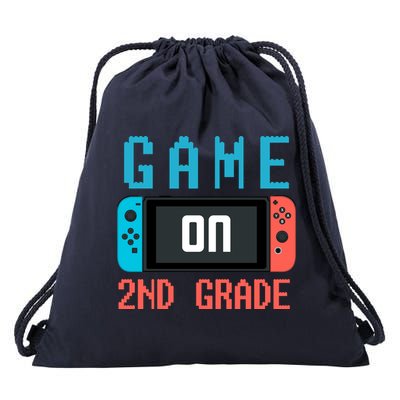 Game On 2nd Grade Drawstring Bag