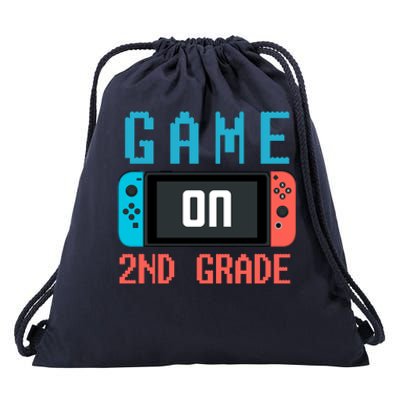 Game On 2nd Grade Drawstring Bag