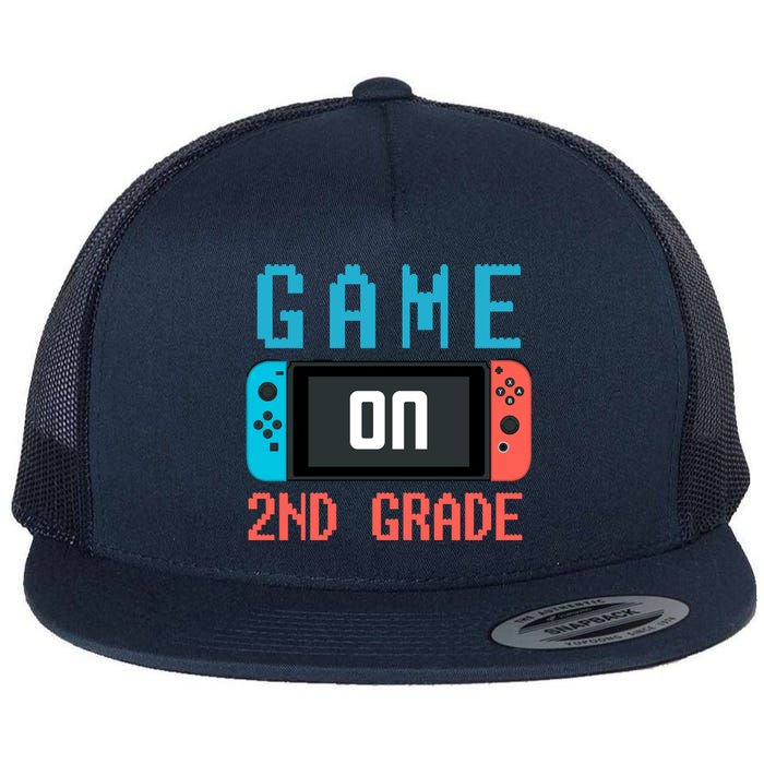 Game On 2nd Grade Flat Bill Trucker Hat