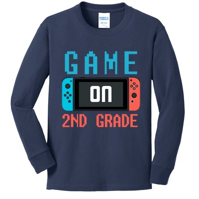 Game On 2nd Grade Kids Long Sleeve Shirt