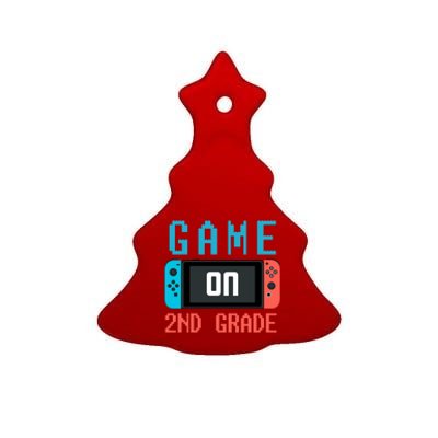 Game On 2nd Grade Ceramic Tree Ornament