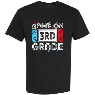 Game On 3rd Grade Third Back To School First Day Kids Garment-Dyed Heavyweight T-Shirt