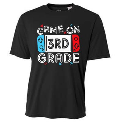 Game On 3rd Grade Third Back To School First Day Kids Cooling Performance Crew T-Shirt