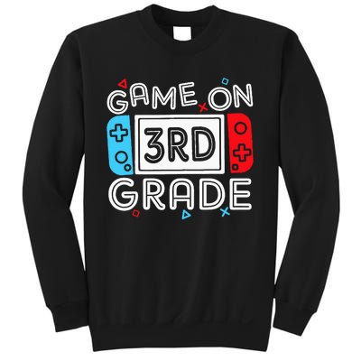 Game On 3rd Grade Third Back To School First Day Kids Sweatshirt