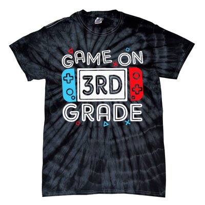 Game On 3rd Grade Third Back To School First Day Kids Tie-Dye T-Shirt